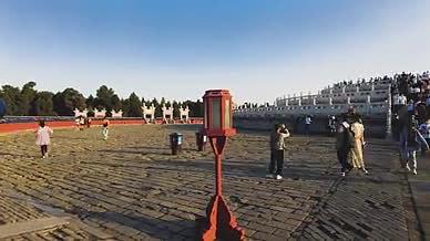 北京天坛公园圜丘地标延时拍摄视频的预览图